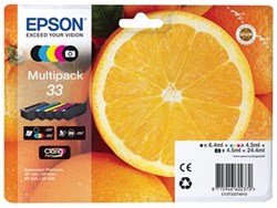 C13T33374011 EPSON XP530 INK (5) 250bk/200pbk/3x300cmypages