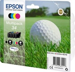 C13T34664010 EPSON WF3720DWF INK (4) ST 1x350/3x300pages 1x6,1/3x4,2 ml