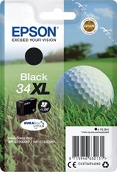 C13T34714010 EPSON WF3720DWF INK BK HC pages 16,3ml