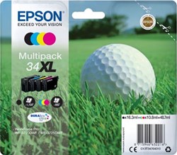 C13T34764010 EPSON WF3720DWF INK (4) HC 1x1100/3x950pages 1x16,3/3x10,8 ml