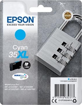 C13T35924010 EPSON WF4720DWF INK CY HC pages 20,3ml