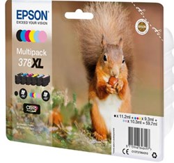 Epson inktcartridge 378 XL, 500 - 830 pagina's, OEM C13T37984010, 6 kleuren