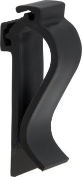 Naambordjes houder met clip zwart 6 stuks-2