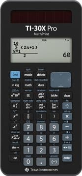 Texas wetenschappelijke rekenmachine TI-30X Pro MathPrint in een kartonnen doosje-2