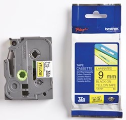 TZE-621 Brother zwart op gele tape 9mm
