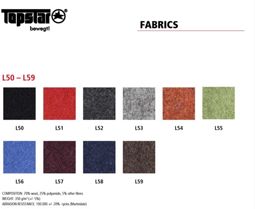 Topstar-SItness-5-Alpine-Kleurenkaart