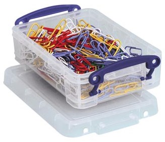 Plastic Opbergdoos met Deksel 035L Transparant Really Useful Box