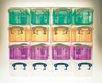 Plastic Opbergbox met Vakjes 03 l Transparant Really Useful Box-3