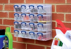 Plastic Opbergbox met Vakjes 03 l Transparant Really Useful Box