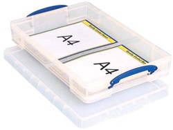 Really Useful Box transparant opbergdoos 10 liter buitenformaat 520 x 340 x 85 mm, binnenformaat 460 x 298 x 70 ...