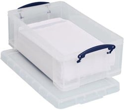 Opbergdoos Kunststof Transparant Really Useful Box 12L