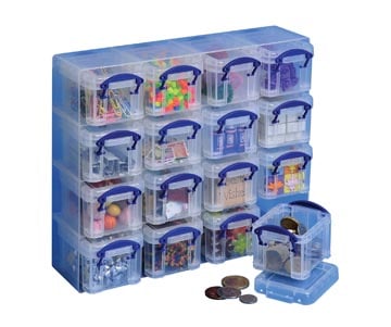 Opbergbox met 16 kleine opbergdozen van 0,14 liter Really Useful Box