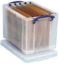 Hangmappenbox met afsluitbaar deksel inclusief 10 hangmappen