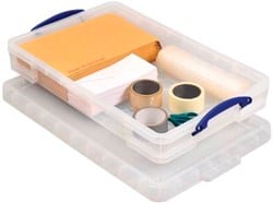 Really Useful Box transparant opbergdoos 20 liter buitenformaat 710 x 440 x 120 mm, binnenformaat 610 x 370 x 90...