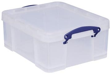 Stevige Opbergbox Kunststof Transparant Really Useful Box 21 Liter
