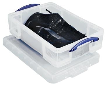 Really Useful Box transparant opbergdoos kunststof 24,5 liter 600 x 400 x 155 mm