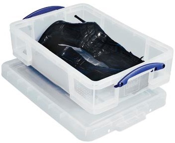 Really Useful Box transparant opbergdoos kunststof 245 liter 600 x 400 x 155 mm