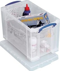 Kunststof Opbergbox 24 Liter Transparant Really Useful Box