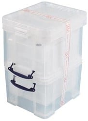 Really Useful Box Opbergdoos 35 liter, transparant, pak van 3 dozen