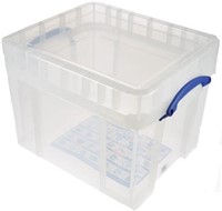 Opbergbox Kunststof 35 Liter XL Transparant Really Useful Box voor Medium LP's-2