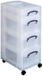 Really Useful Box trolley van opbergdozen transparant