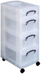 Really Useful Box trolley van opbergdozen transparant