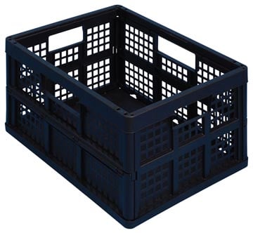 Vouwkrat 45 liter Really Useful Boxes zwart