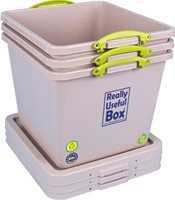 Really Useful Box Recycled opbergdoos 60 l nestbaar grijs-2