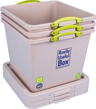 Really Useful Box Recycled opbergdoos 60 l nestbaar grijs-2