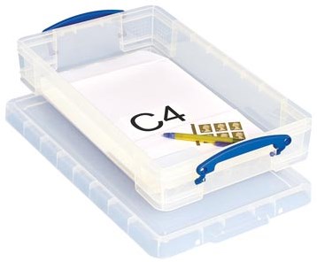 Plastic Opbergbox 6 Liter Transparant Really Useful Box