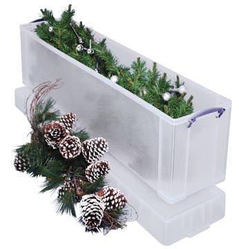 Kunststof opbergbox 77 liter Really Useful Box transparant