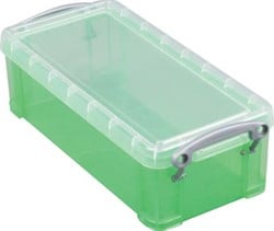 Opbergbox 9 liter groen gekleurde transparant Really Useful Boxes