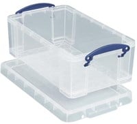 Opbergbox 9 liter transparant Really Useful Boxes-1