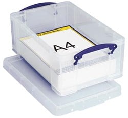Opbergbox 9 liter transparant Really Useful Boxes