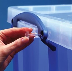 Afsluitpin Transparant Really Useful Box Anti-diefstal