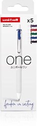 Uni-ball ONE gelroller 0,7 mm assorti set van 5 stuks