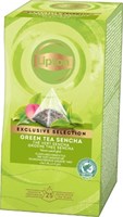 Lipton thee Exclusive Groene thee Sencha 25 piramidezakjes