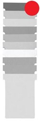 Nobo T-planbordkaarten index 1,5, ft 53 x 45 mm, rood