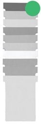 Nobo T-planbordkaarten index 1,5, ft 53 x 45 mm, groen