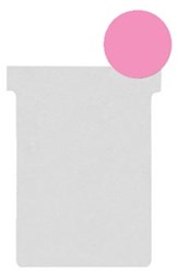 Nobo T-planbordkaarten index 2, ft 85 x 60 mm, roze