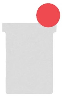 Nobo T-planbordkaarten index 2, ft 85 x 60 mm, rood