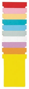 Nobo T-planbordkaarten index 4, ft 180 x 124 mm, oranje