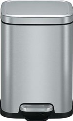 Pedaalemmer 6 liter mat RVS Eko Stella