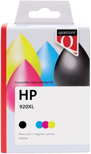 Inktcartridge Quantore HP CH081AE 920XL zwart + 3 kleuren