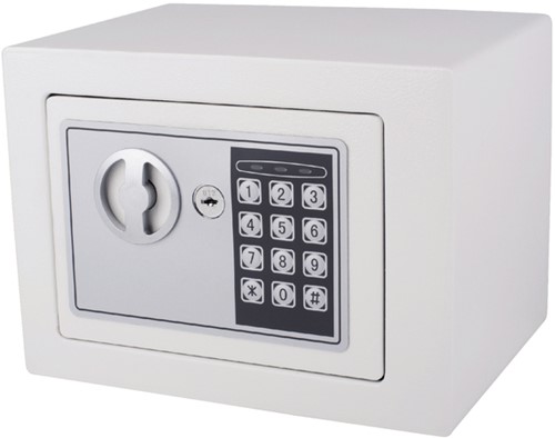 Kluisje mini 230x170x170mm elektronisch wit-3