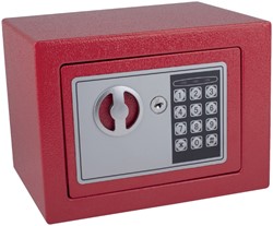 Kluisje mini 230x170x170mm elektronisch rood
