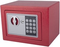 Kluisje mini 230x170x170mm elektronisch rood-1