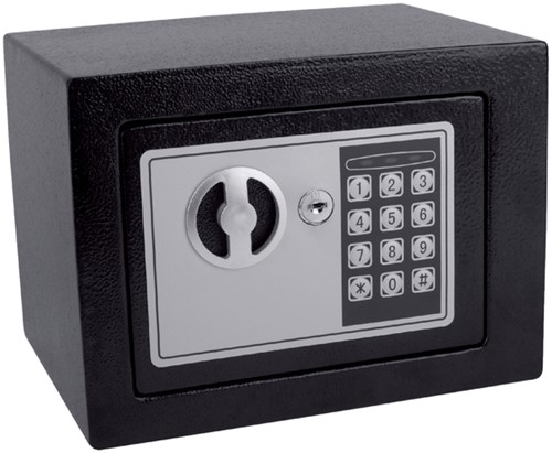 Kluisje mini 230x170x170mm elektronisch zwart