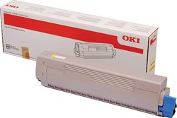 45862814 OKI MC873 TONER YELLOW Seiten