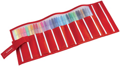 Fineliner STABILO Pen 68 rood rollerset á 30 kleuren-3